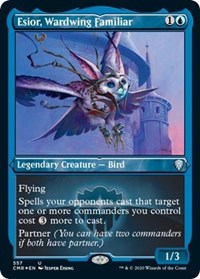 Esior Wardwing Familiar (Foil Etched) [Commander Legends] | Gaming Infinity