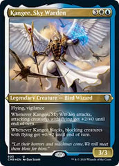 Kangee, Sky Warden (Foil Etched) [Commander Legends] | Gaming Infinity