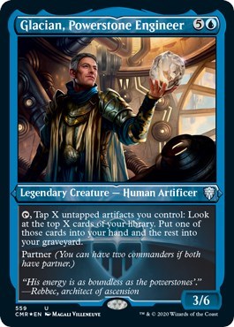 Glacian, Powerstone Engineer (Foil Etched) [Commander Legends] | Gaming Infinity