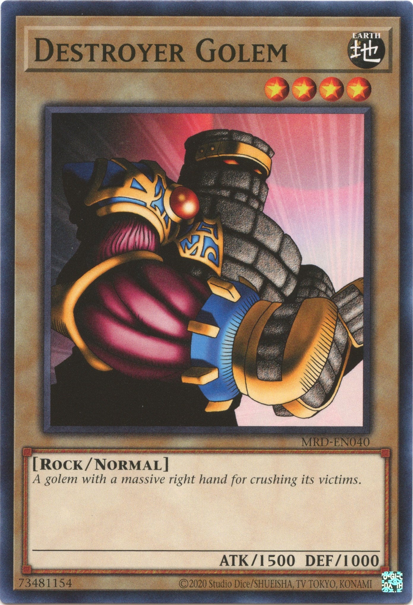 Destroyer Golem (25th Anniversary) [MRD-EN040] Common | Gaming Infinity