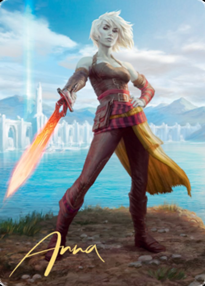 Nahiri, Heir of the Ancients 1 Art Card (Gold-Stamped Signature) [Zendikar Rising Art Series] | Gaming Infinity