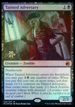 Tainted Adversary [Innistrad: Midnight Hunt Prerelease Promos] | Gaming Infinity