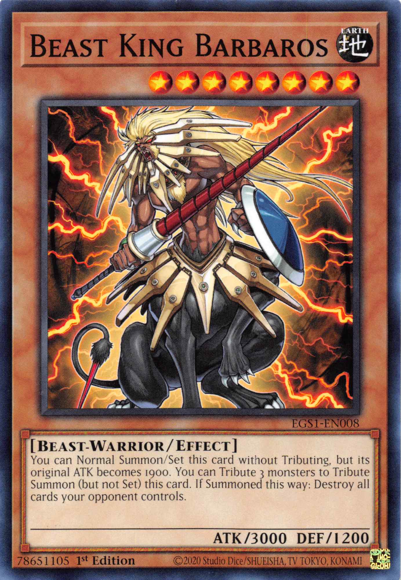 Beast King Barbaros [EGS1-EN008] Common | Gaming Infinity