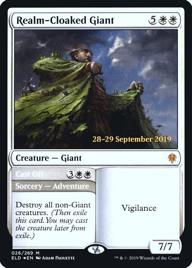 Realm-Cloaked Giant // Cast Off  [Throne of Eldraine Prerelease Promos] | Gaming Infinity