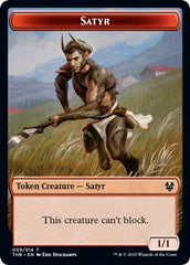 Satyr // Goblin Construct Double-sided Token (Challenger 2021) [Unique and Miscellaneous Promos] | Gaming Infinity