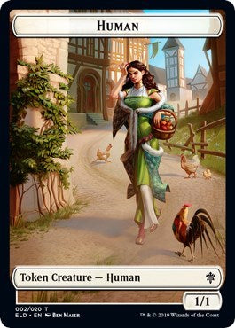 Human // Beast Double-sided Token (Challenger 2021) [Unique and Miscellaneous Promos] | Gaming Infinity