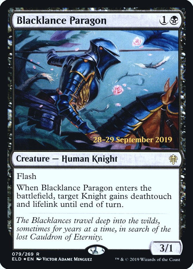 Blacklance Paragon  [Throne of Eldraine Prerelease Promos] | Gaming Infinity