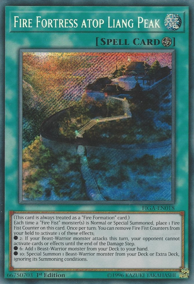 Fire Fortress atop Liang Peak [FIGA-EN018] Secret Rare | Gaming Infinity