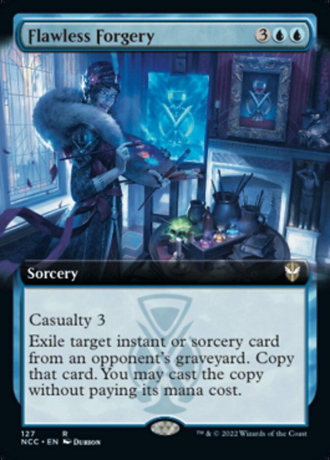 Flawless Forgery (Extended Art) [Streets of New Capenna Commander] | Gaming Infinity