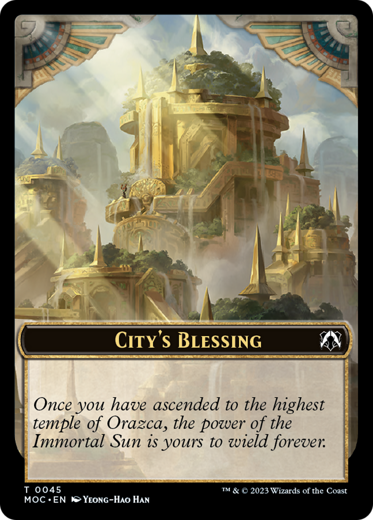 Elephant // City's Blessing Double-Sided Token [March of the Machine Commander Tokens] | Gaming Infinity