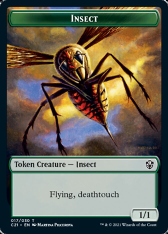 Beast (011) // Insect Token [Commander 2021 Tokens] | Gaming Infinity