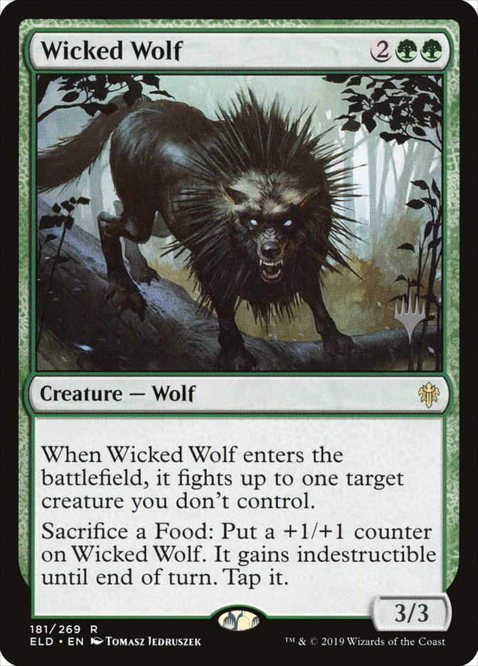 Wicked Wolf (Promo Pack) [Throne of Eldraine Promos] | Gaming Infinity