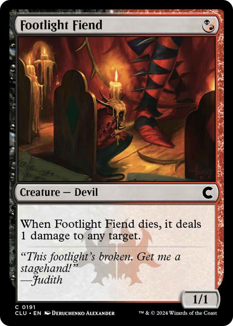 Footlight Fiend [Ravnica: Clue Edition] | Gaming Infinity