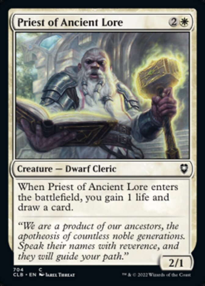 Priest of Ancient Lore [Commander Legends: Battle for Baldur's Gate] | Gaming Infinity