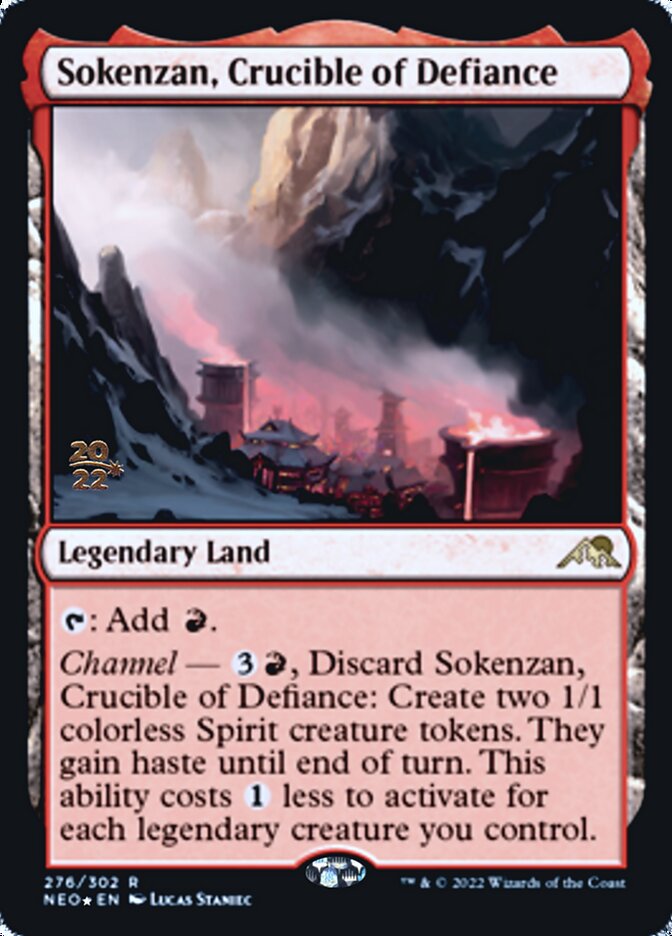 Sokenzan, Crucible of Defiance [Kamigawa: Neon Dynasty Prerelease Promos] | Gaming Infinity