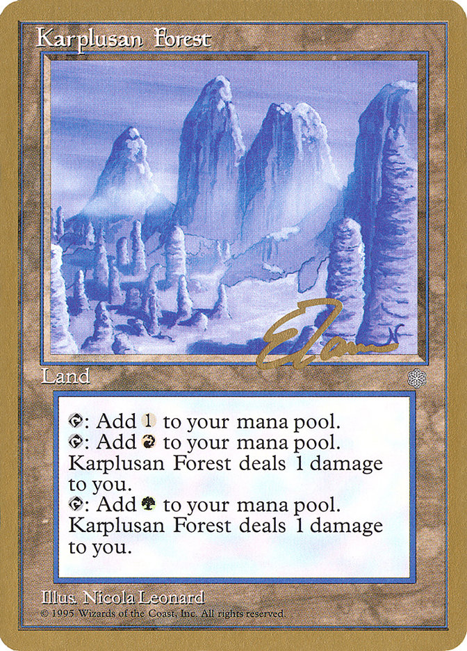 Karplusan Forest (Eric Tam) [Pro Tour Collector Set] | Gaming Infinity