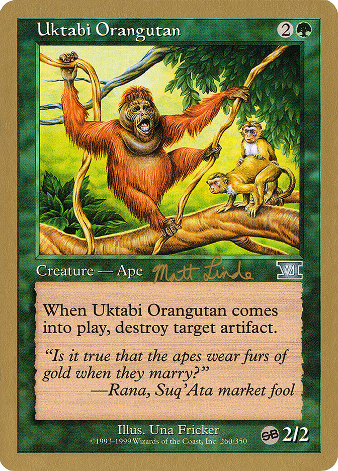 Uktabi Orangutan (Matt Linde) (SB) [World Championship Decks 1999] | Gaming Infinity