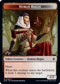 Human Rogue // Food (16) Double-sided Token [Throne of Eldraine Tokens] | Gaming Infinity