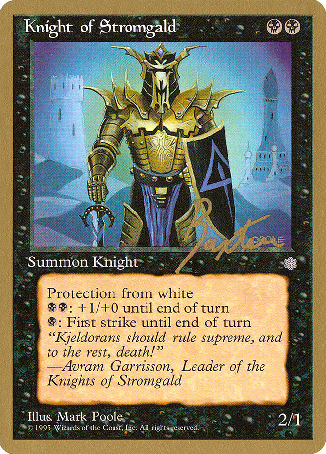 Knight of Stromgald (George Baxter) [Pro Tour Collector Set] | Gaming Infinity