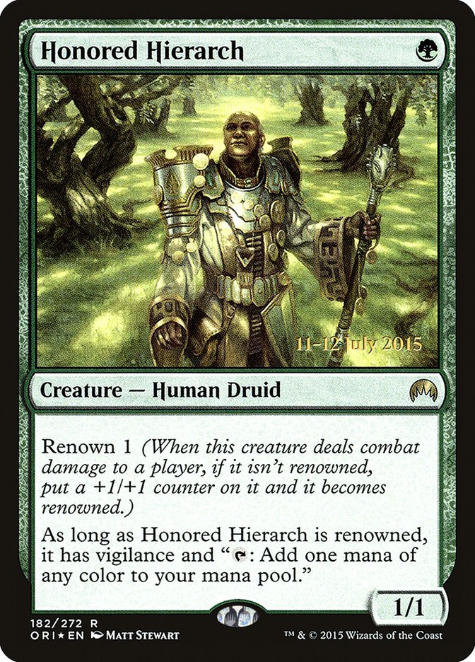 Honored Hierarch [Magic Origins Prerelease Promos] | Gaming Infinity