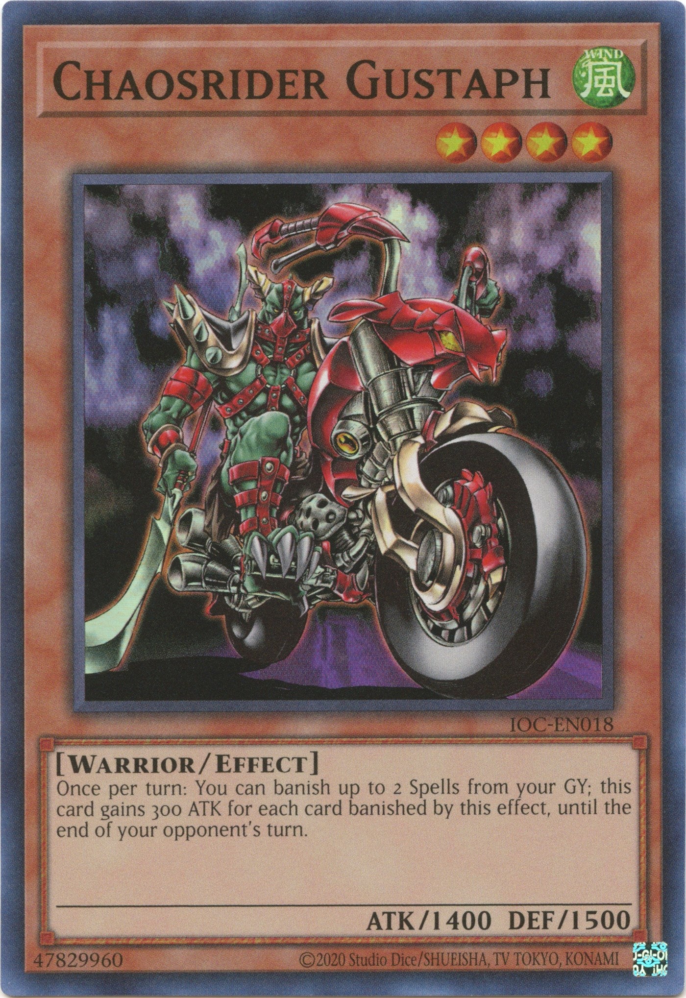 Chaosrider Gustaph (25th Anniversary) [IOC-EN018] Super Rare | Gaming Infinity