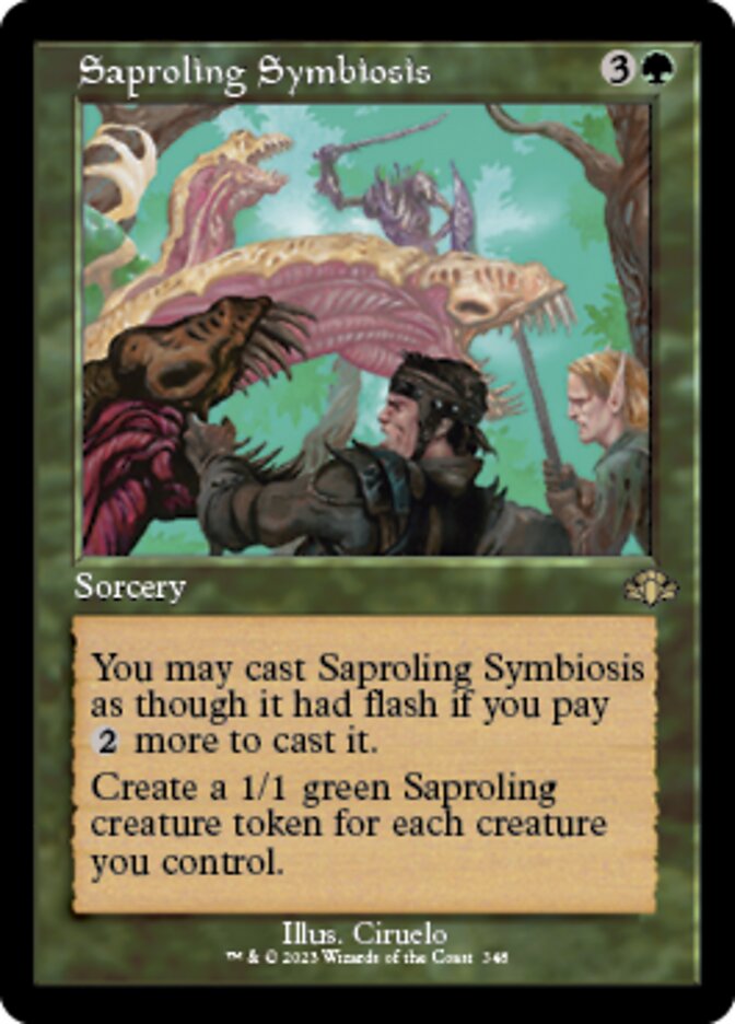 Saproling Symbiosis (Retro) [Dominaria Remastered] | Gaming Infinity