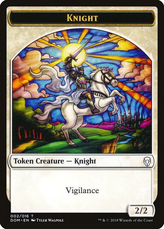 Knight (002/016) [Dominaria Tokens] | Gaming Infinity