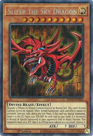 Slifer the Sky Dragon [KICO-EN063] Secret Pharaoh’s Rare | Gaming Infinity