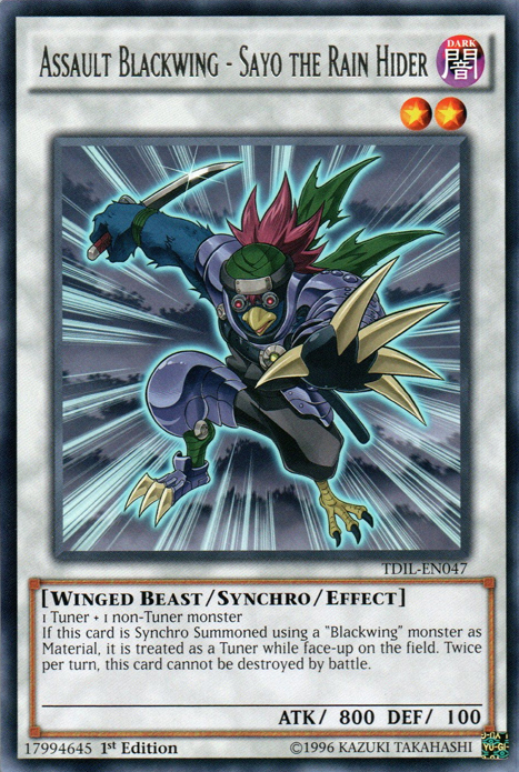Assault Blackwing - Sayo the Rain Hider [TDIL-EN047] Rare | Gaming Infinity