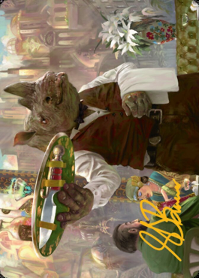 Killer Service Art Card (Gold-Stamped Signature) [Streets of New Capenna Art Series] | Gaming Infinity