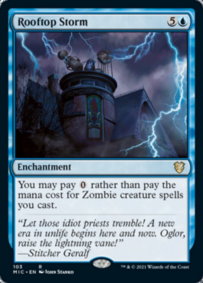 Rooftop Storm [Innistrad: Midnight Hunt Commander] | Gaming Infinity