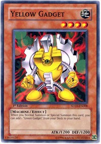 Yellow Gadget [Structure Deck: Machine Re-Volt] [SD10-EN008] | Gaming Infinity