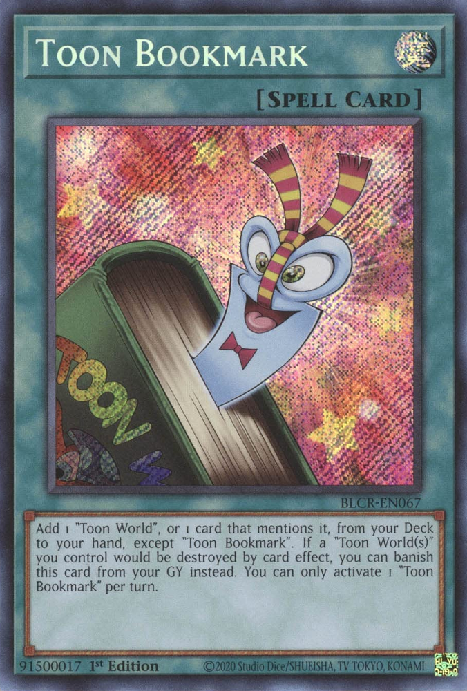 Toon Bookmark [BLCR-EN067] Secret Rare | Gaming Infinity