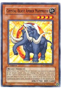 Crystal Beast Amber Mammoth [Force of the Breaker] [FOTB-EN005] | Gaming Infinity