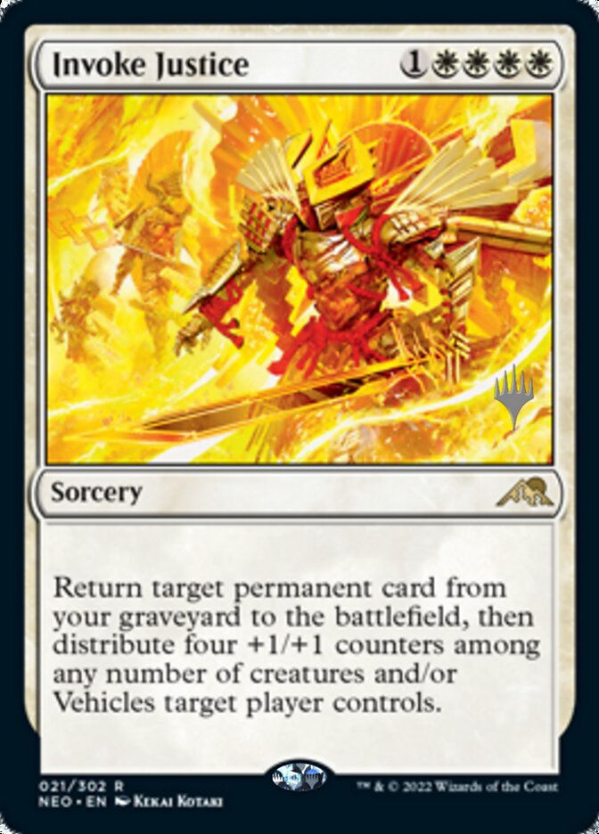 Invoke Justice (Promo Pack) [Kamigawa: Neon Dynasty Promos] | Gaming Infinity