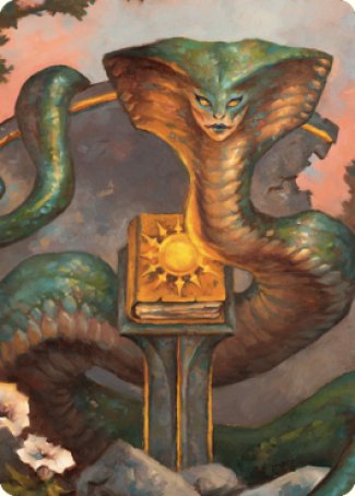 Guardian Naga Art Card [Commander Legends: Battle for Baldur's Gate Art Series] | Gaming Infinity