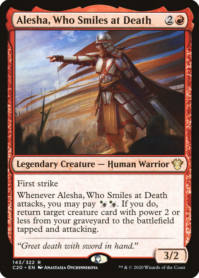Alesha, Who Smiles at Death [Commander 2020] | Gaming Infinity