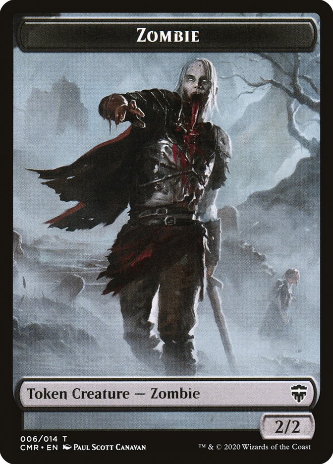 Elf Warrior // Zombie Token [Commander Legends Tokens] | Gaming Infinity