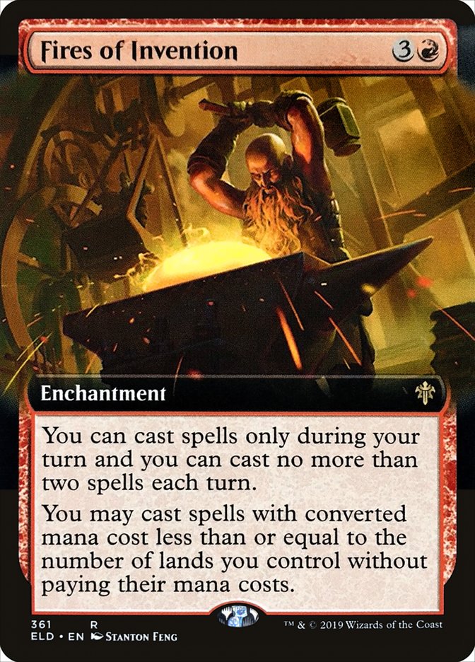 Fires of Invention (Extended Art) [Throne of Eldraine] | Gaming Infinity
