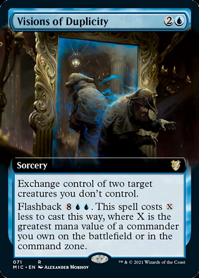 Visions of Duplicity (Extended) [Innistrad: Midnight Hunt Commander] | Gaming Infinity