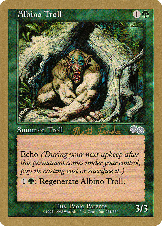 Albino Troll (Matt Linde) [World Championship Decks 1999] | Gaming Infinity