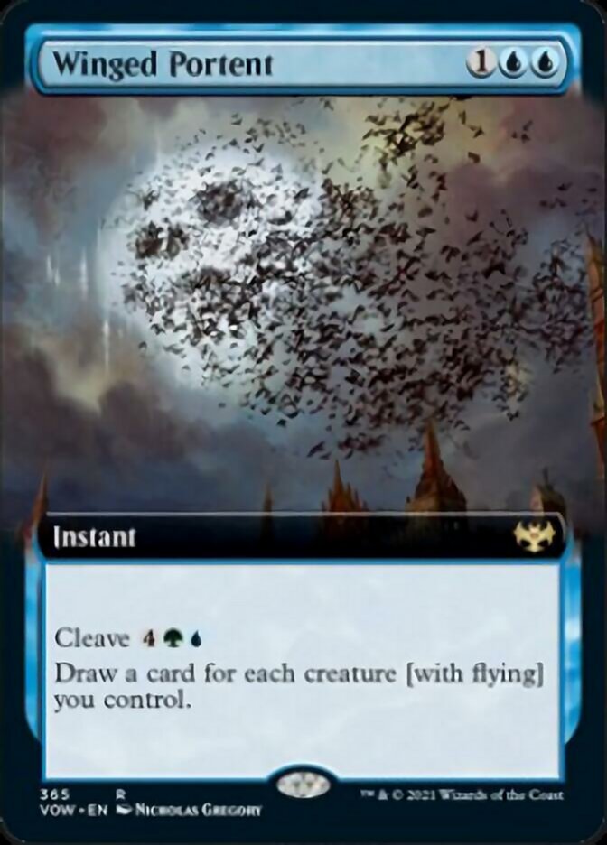 Winged Portent (Extended) [Innistrad: Crimson Vow] | Gaming Infinity