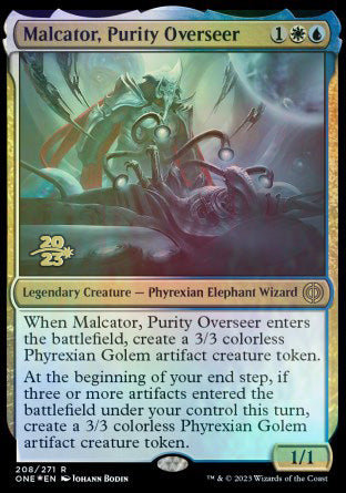 Malcator, Purity Overseer [Phyrexia: All Will Be One Prerelease Promos] | Gaming Infinity