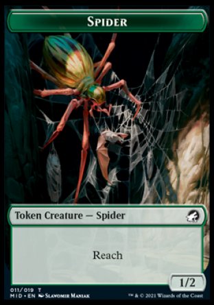 Spider Token [Innistrad: Midnight Hunt Tokens] | Gaming Infinity