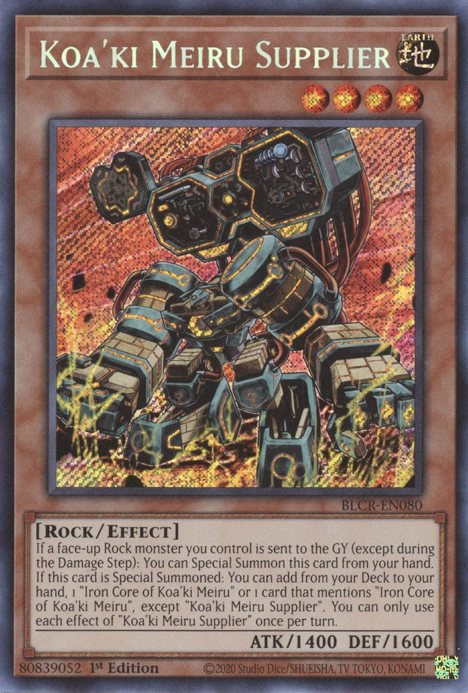 Koa'ki Meiru Supplier [BLCR-EN080] Secret Rare | Gaming Infinity