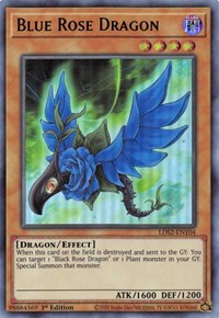 Blue Rose Dragon (Green) [LDS2-EN104] Ultra Rare | Gaming Infinity