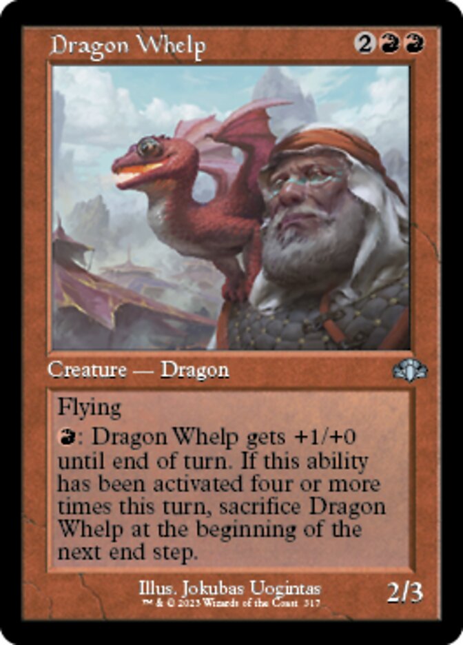 Dragon Whelp (Retro) [Dominaria Remastered] | Gaming Infinity