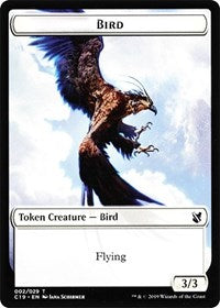 Bird (002) // Sculpture Double-sided Token [Commander 2019 Tokens] | Gaming Infinity