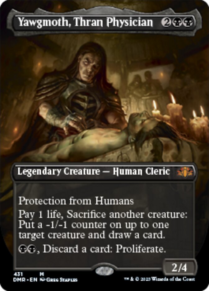 Yawgmoth, Thran Physician (Borderless Alternate Art) [Dominaria Remastered] | Gaming Infinity