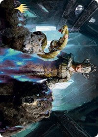 Kolvori, God of Kinship Art Card (Gold-Stamped Signature) [Kaldheim: Art Series] | Gaming Infinity